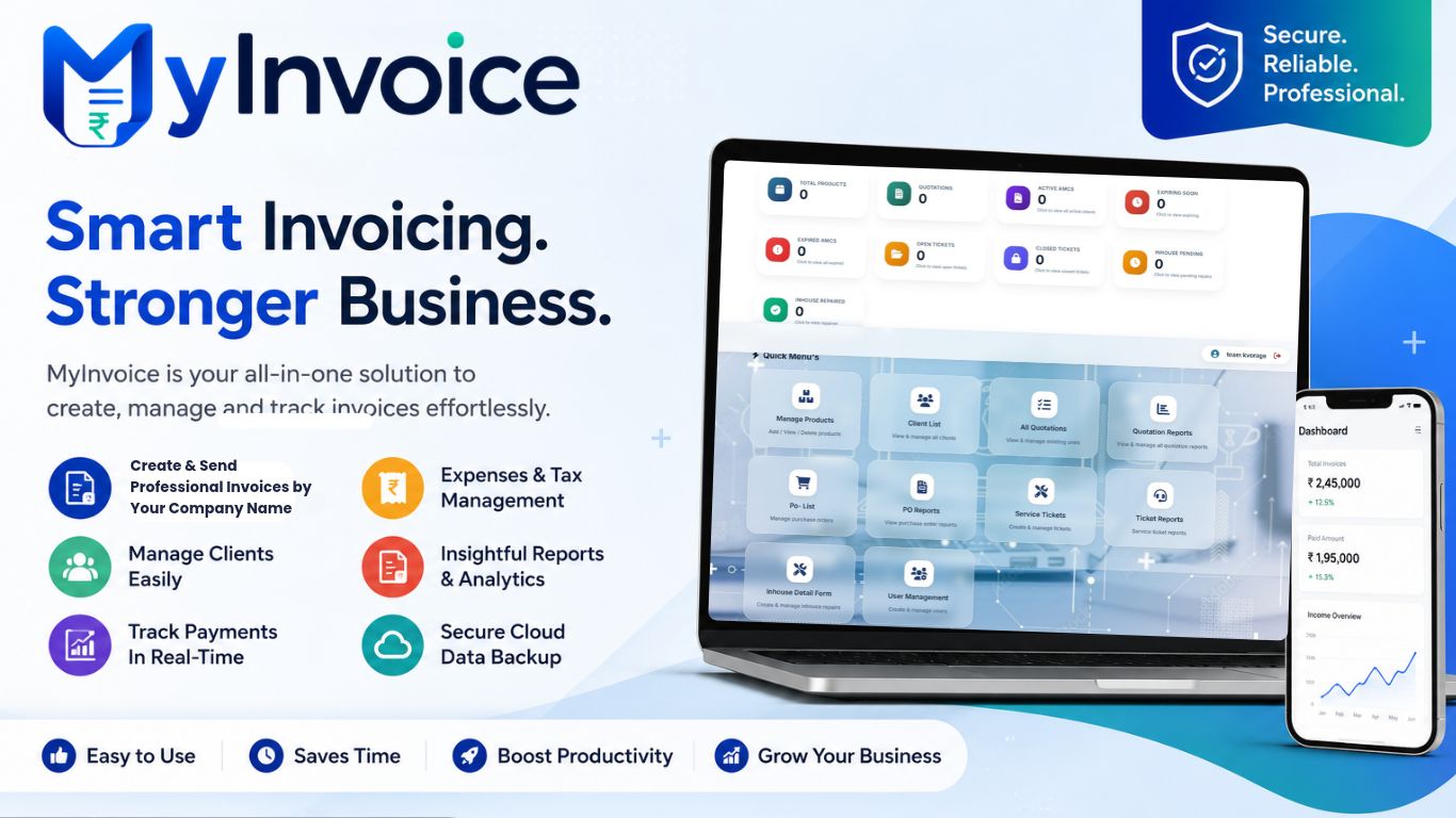 MyInvoice – Business Automation & Service Management Software